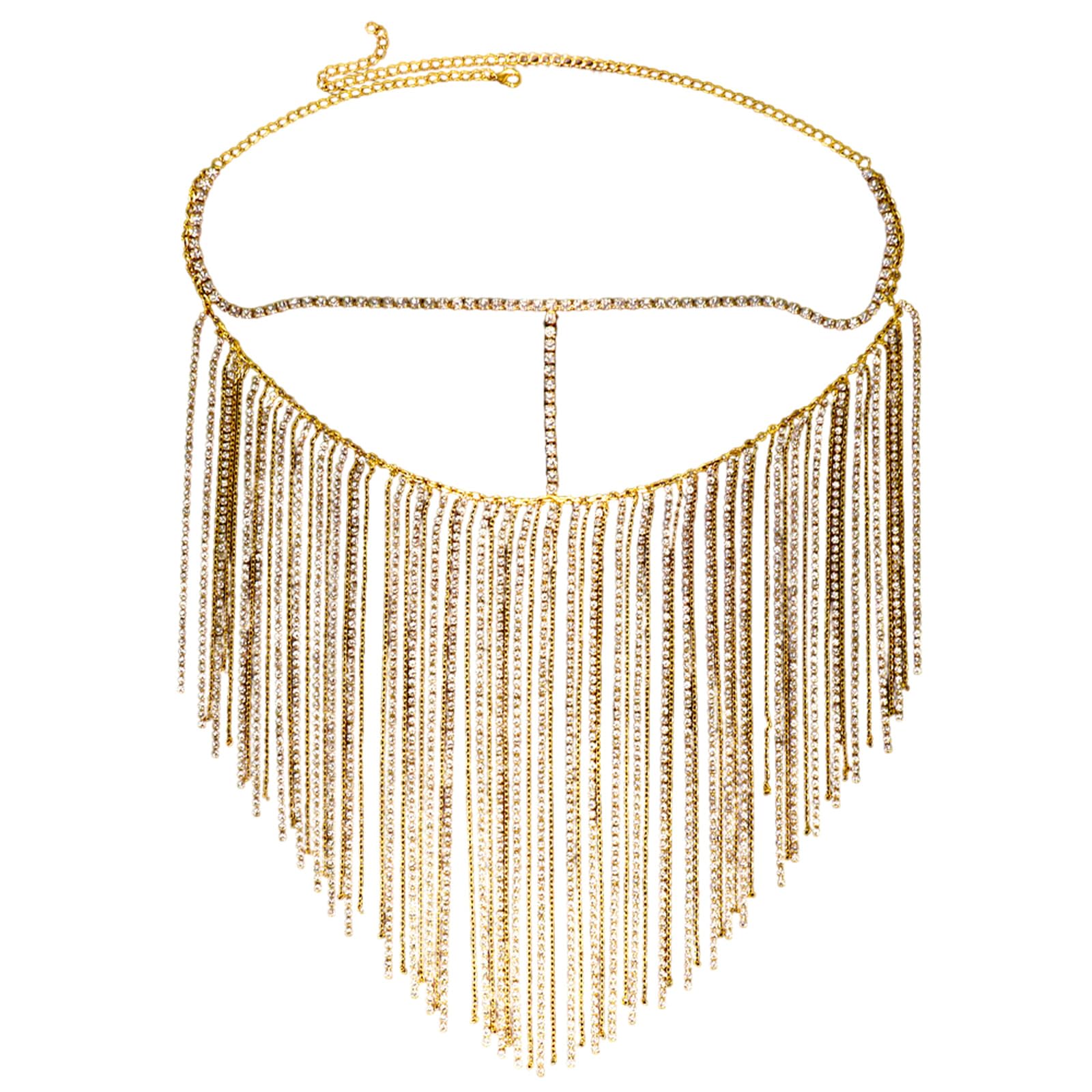 Joyas de cristal para la cara con diamantes de imitación y borla larga de lujo para novias elegantes 7