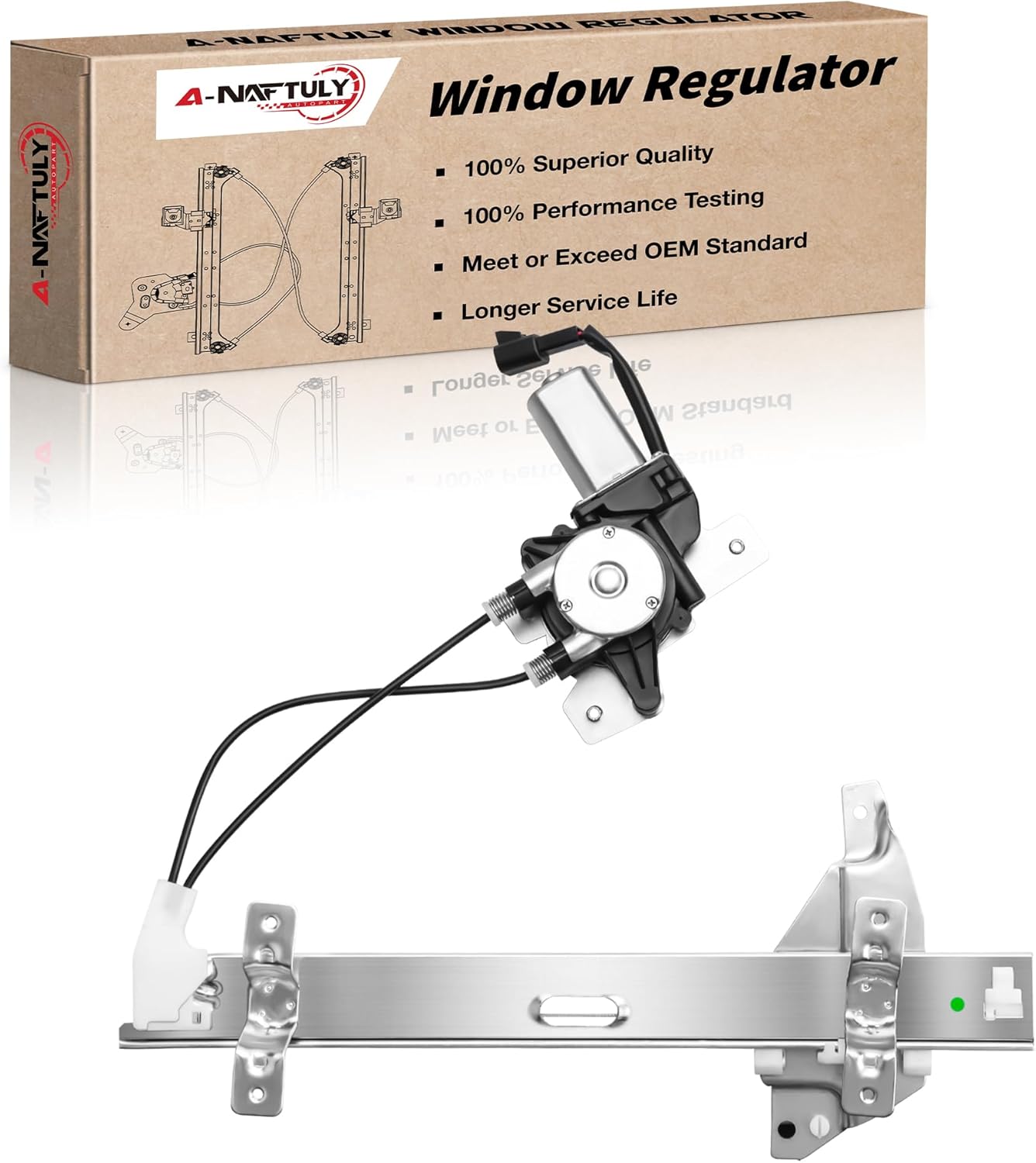 741-710 Power Window Regulator with Motor Assembly Rear Driver Side Replacement for Buick Century Regal 1997 1998 1999 2000 2001 2002 2003 2004 2005, Oldsmobile Intrigue 98 99 00 01 02 Rear Driver Side 741-710