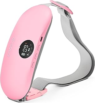 Menstrual Heating Pad for Period Cramps – Portable Heating Pad for Period Cramps Relief with Heat & Massage, Wearable Cordless Warmer for Pain Relief, Rechargeable & Wireless for Women