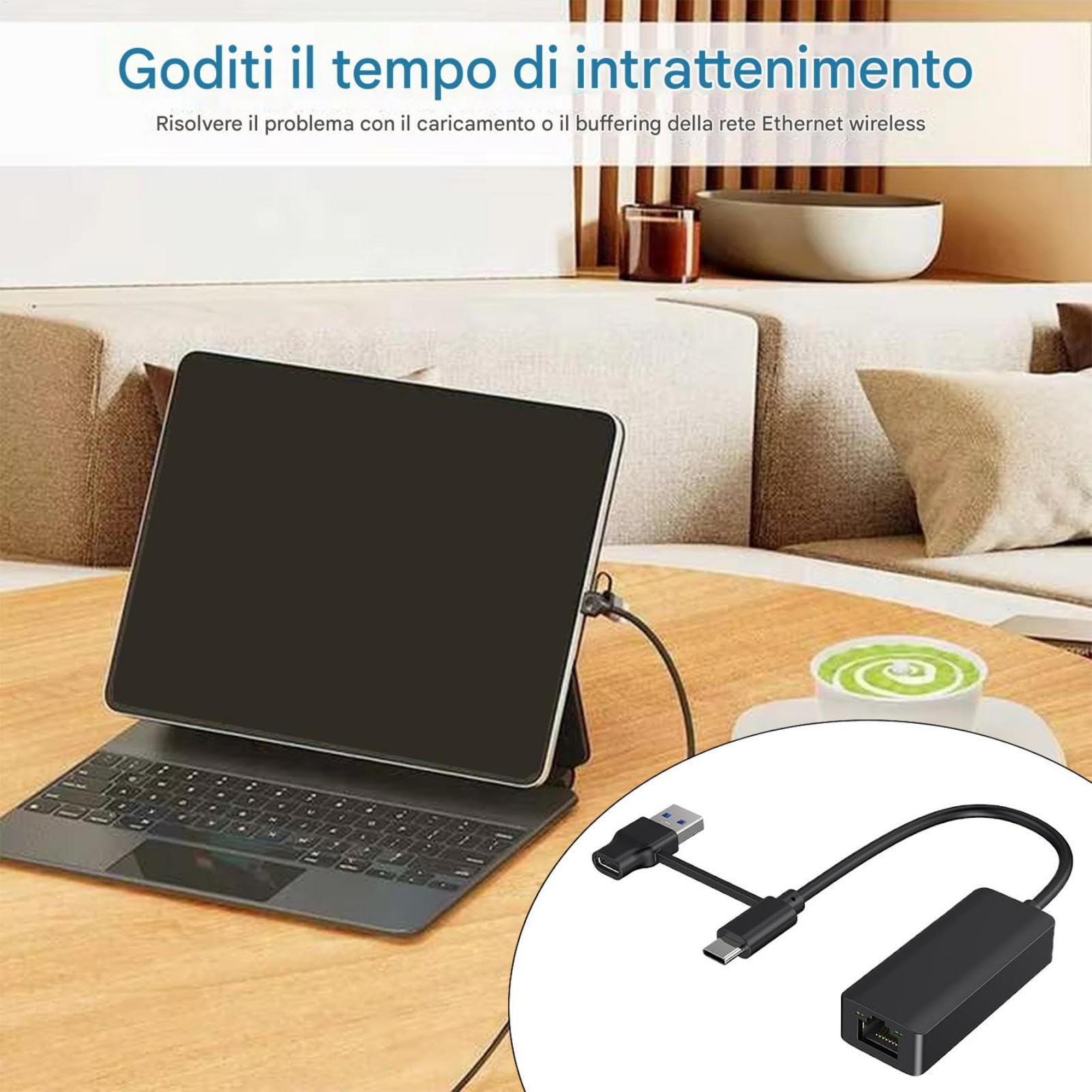 Convertitore Di Rete Gigabit Cablato Convertitore Di Rete USB Per Computer