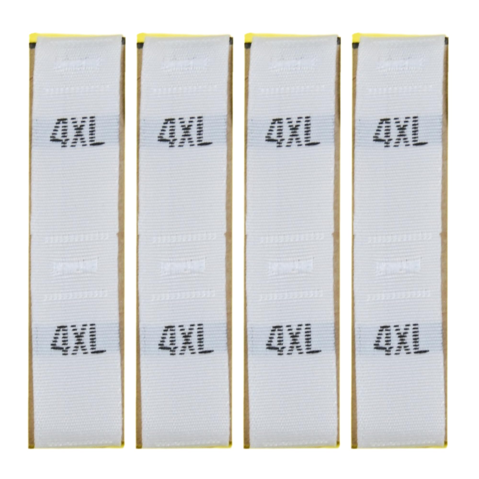 celloexpress Sew On Clothing Size Labels Woven Label - Sewing/Crafts (White - Pack of 100, 4XL) โ image 1