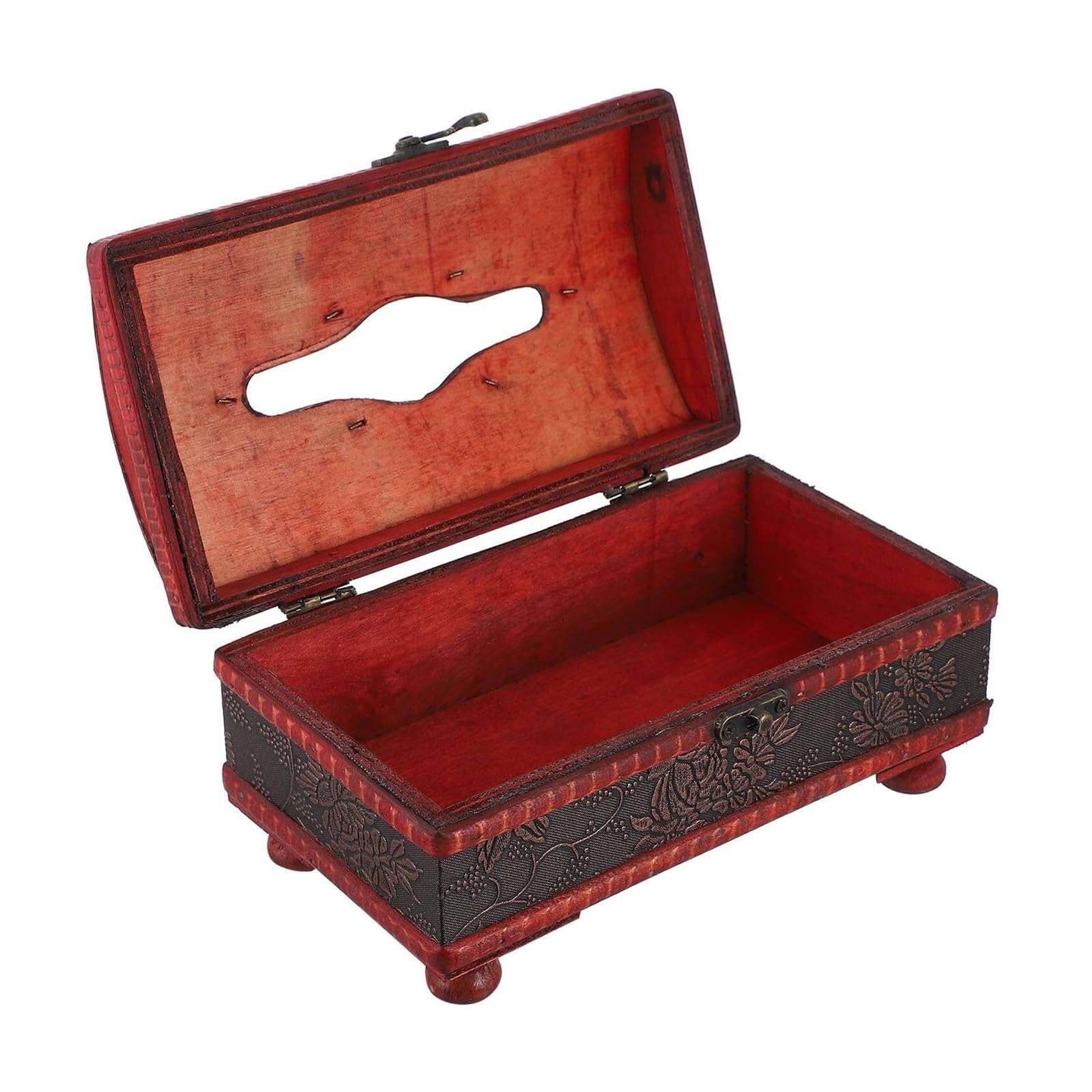 Tissue Dispenser Box Vintage Wooden Napkin Box With Accent Tissue Holder Apartment Must Haves