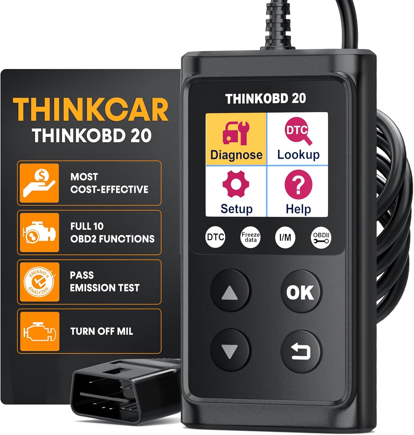 THINKCAR OBD2 Scanner THINKOBD 20 Code Reader Car Diagnostic Scanner