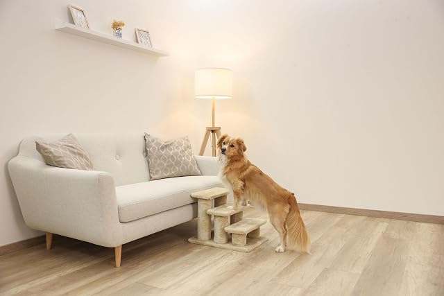 Foto 4 de 4 de Kerbl Pet Easy Escaleras para Subir 2.0, Beige, 45 x 35 x 34 cm, hasta 50 kg, Ayuda para Subir