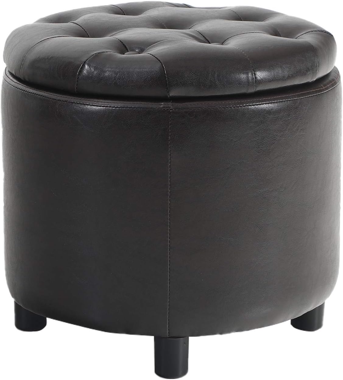 Best Cyber Deals 🔥 ALPHA HOME Large Round Storage Ottoman with Removable Lid & Thick Cushion Button Tufted Vanity Dressing Chair Linen Fabric Shoe Change Footrest Stool Side Table Seat Tray Top Coffee Table, Teal Promo Discount Up To 70% Off ALPHA HOME Large Round Storage Ottoman with Removable Lid & Thick Cushion Button Tufted Vanity Dressing Chair Linen Fabric Shoe Change Footrest Stool Side Table Seat Tray Top Coffee Table, Teal