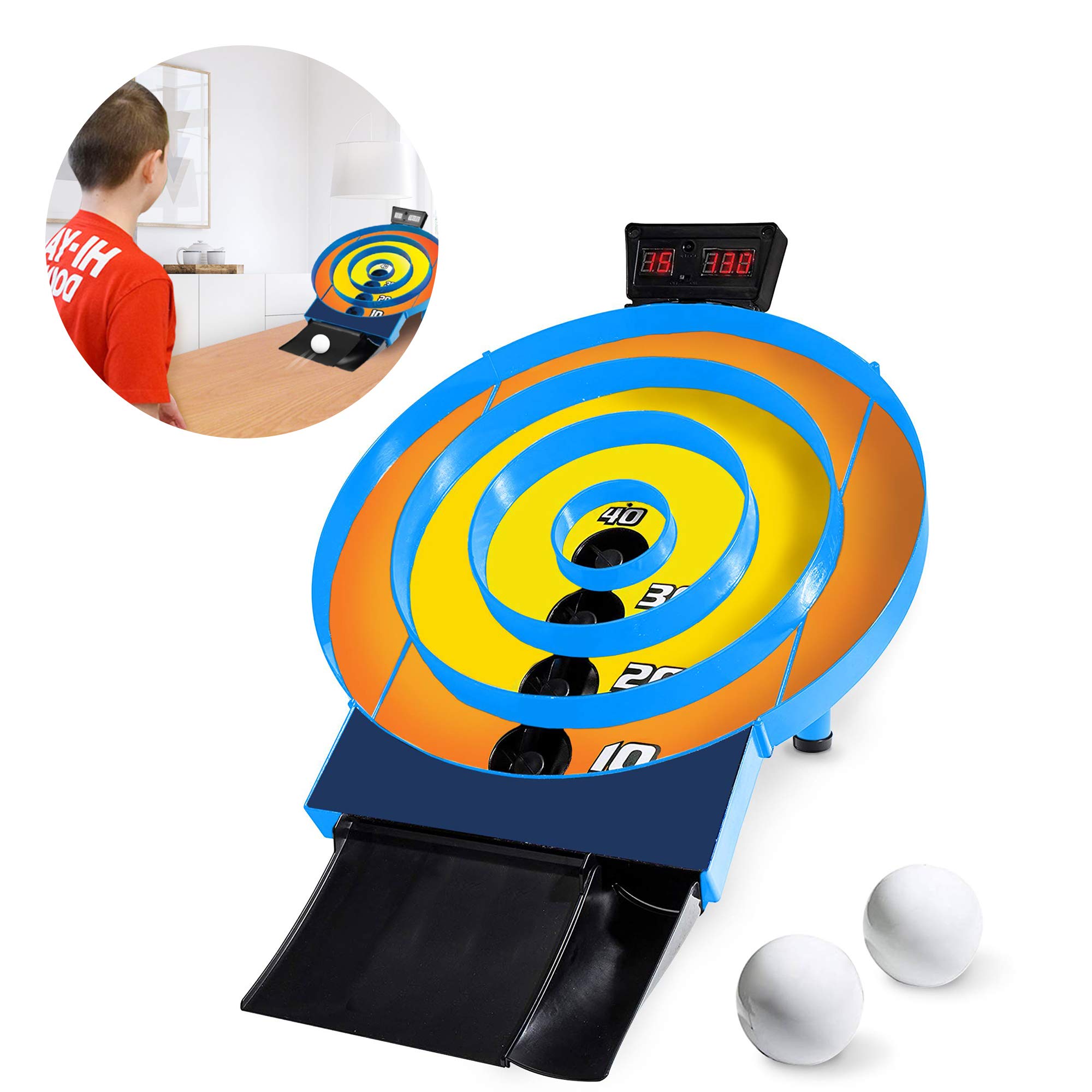 Mini Skee Ball Classic Arcade Game- Skee Ball Game For Kids Game Room  Arcade Games- Skiball Game Skii Ball Arcade- Electronic Skeeball Game For  Home With Ball Returner And Electronic Score Keeper :