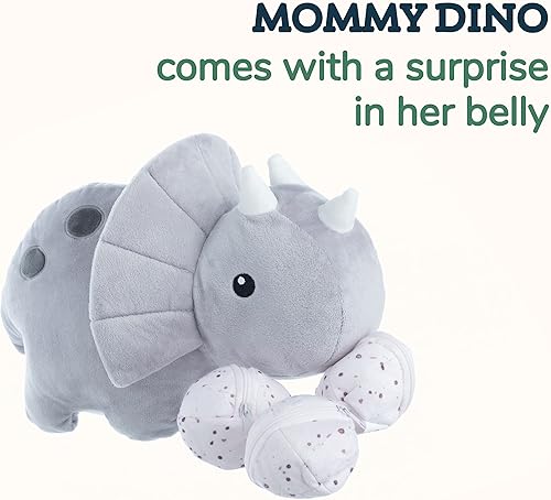 Miniatura 8 de Snugababies - Dinosaurio y unicornio gatito animales de peluche para niñas de 3, 4, 5, 6, 7, 8 años dinosaurio de peluche con 3 dinosaurios,