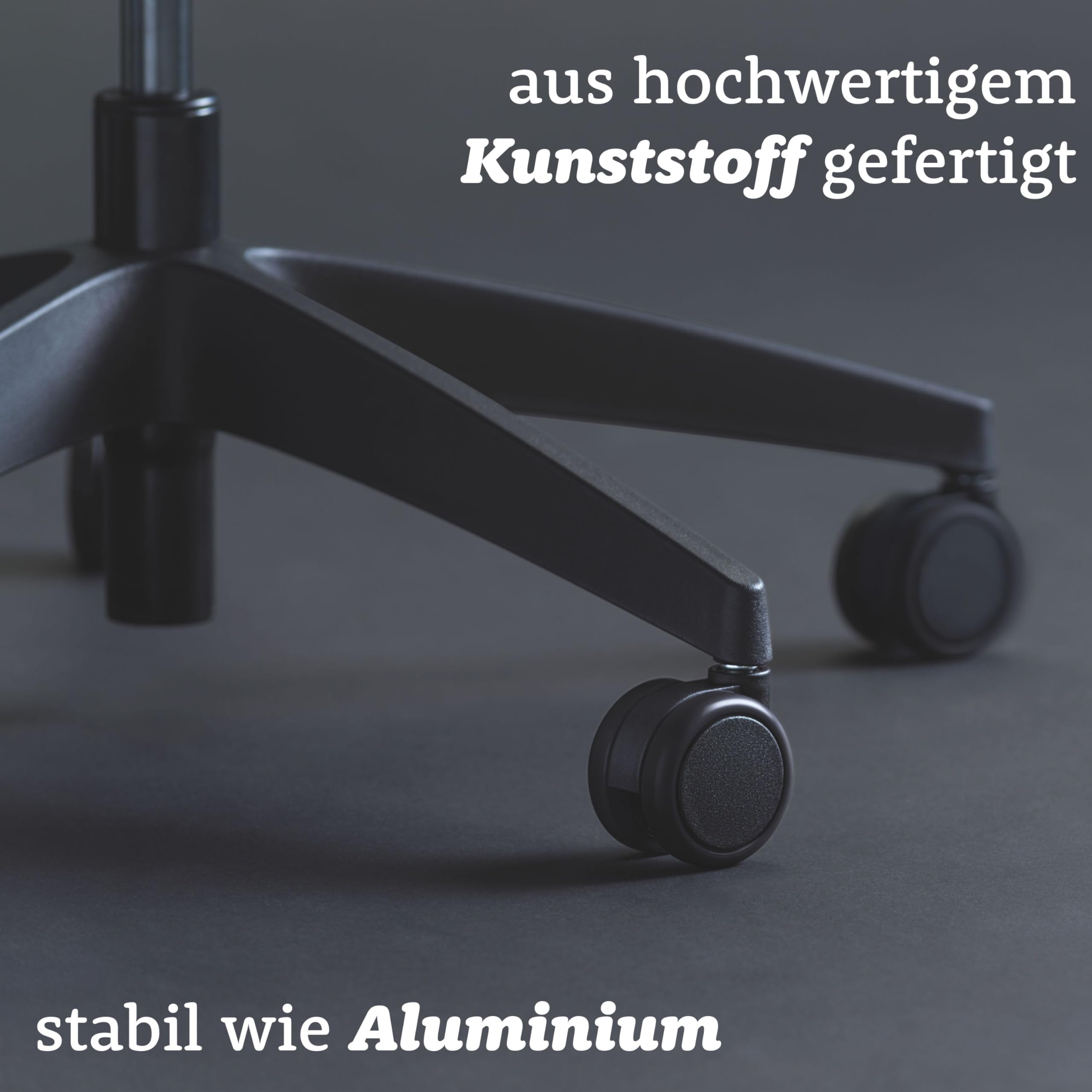 Sedus Fußkreuz, Bürostühle, stabil, robust, Made in Germany (Schwarz, Kunststoff)