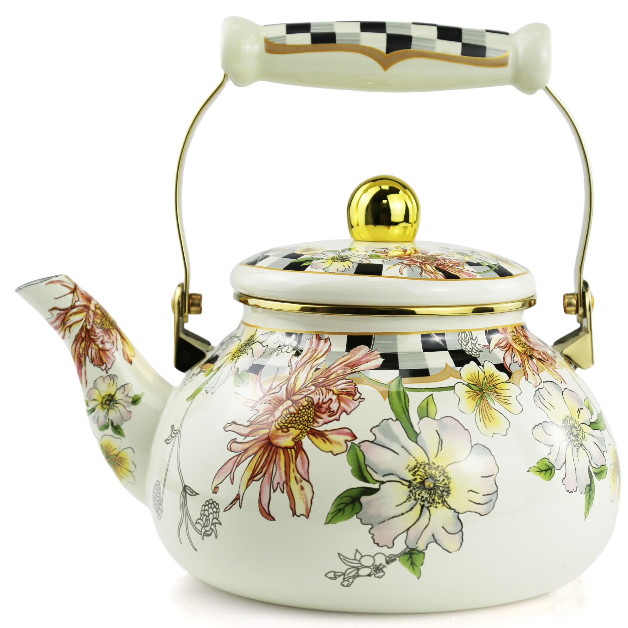Merstead Enamel Tea Kettle - tea kettles | Mubboo