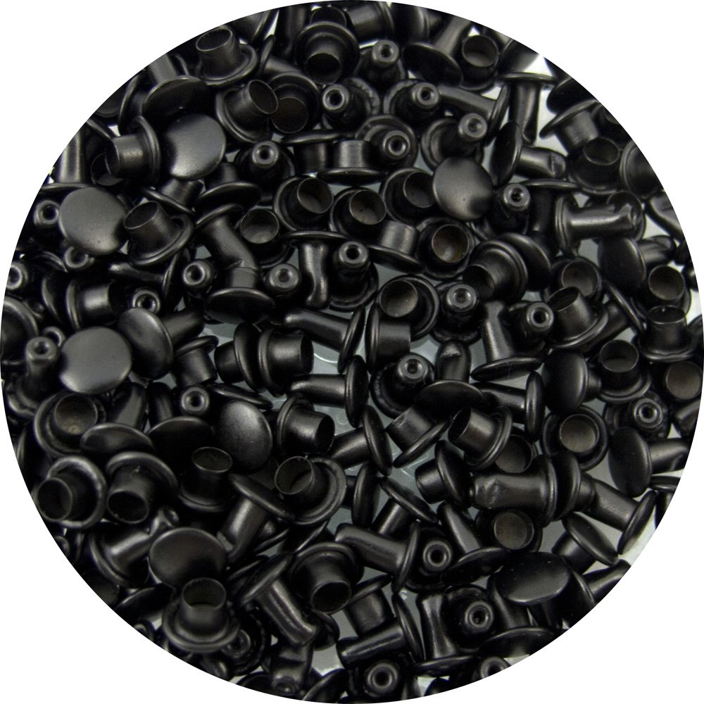 Springfield Leather Company's Black Extra Small Double Cap Rivets 100pk