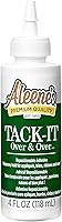 Vista 1 de Aleene's Tack-It Over & Over - Pegamento líquido reposicionable y extraíble, 4 fl oz, Transparente