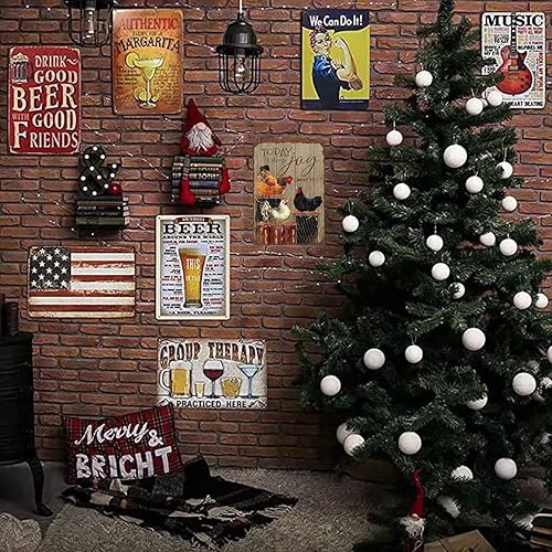 Miniatura 6 de Letrero de metal con texto en inglés "Chicken Decor Retro Today I Choose Joy", divertido gallinero, accesorios de gallo para cocina, granja, 8 x 12