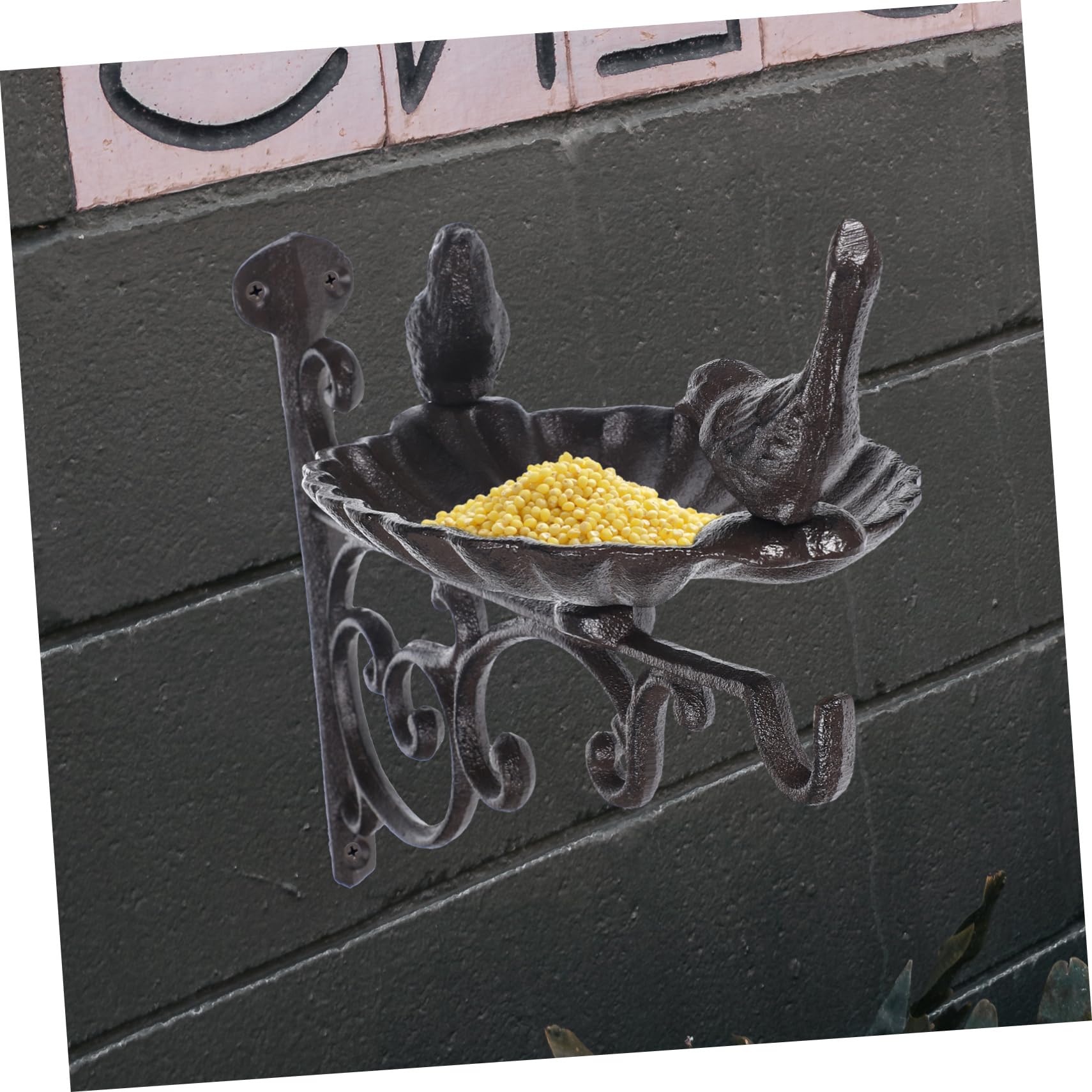 BESTonZON Oiseaux Murale Forgé Accessoire Décoratif pour Jardin Terrasse pour Oiseaux