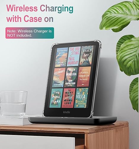 Miniatura 13 de MoKo Funda para Kindle Paperwhite de 6.8" (11ª generación-2021) y Kindle Paperwhite Signature Edition, ultra transparente, suave, flexible, Negro