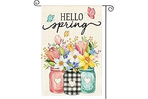 AVOIN Colorlife Hello Spring Garden Flag