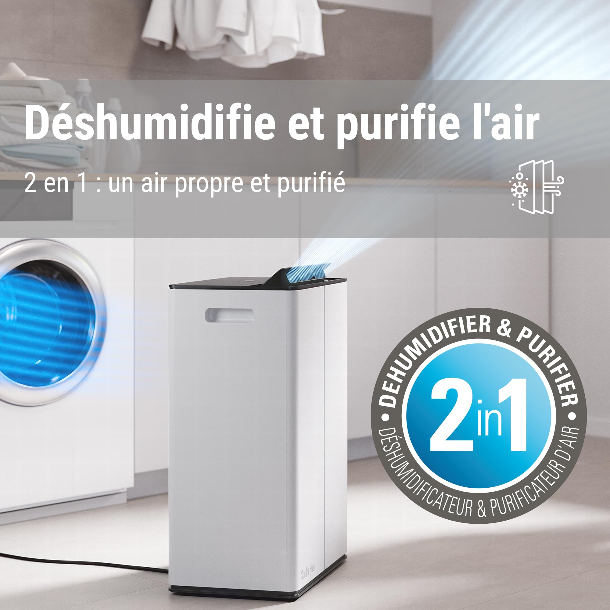 Stadler Form déshumidificateur et purificateur d’air Lukas Pro, 50 l / 24 h