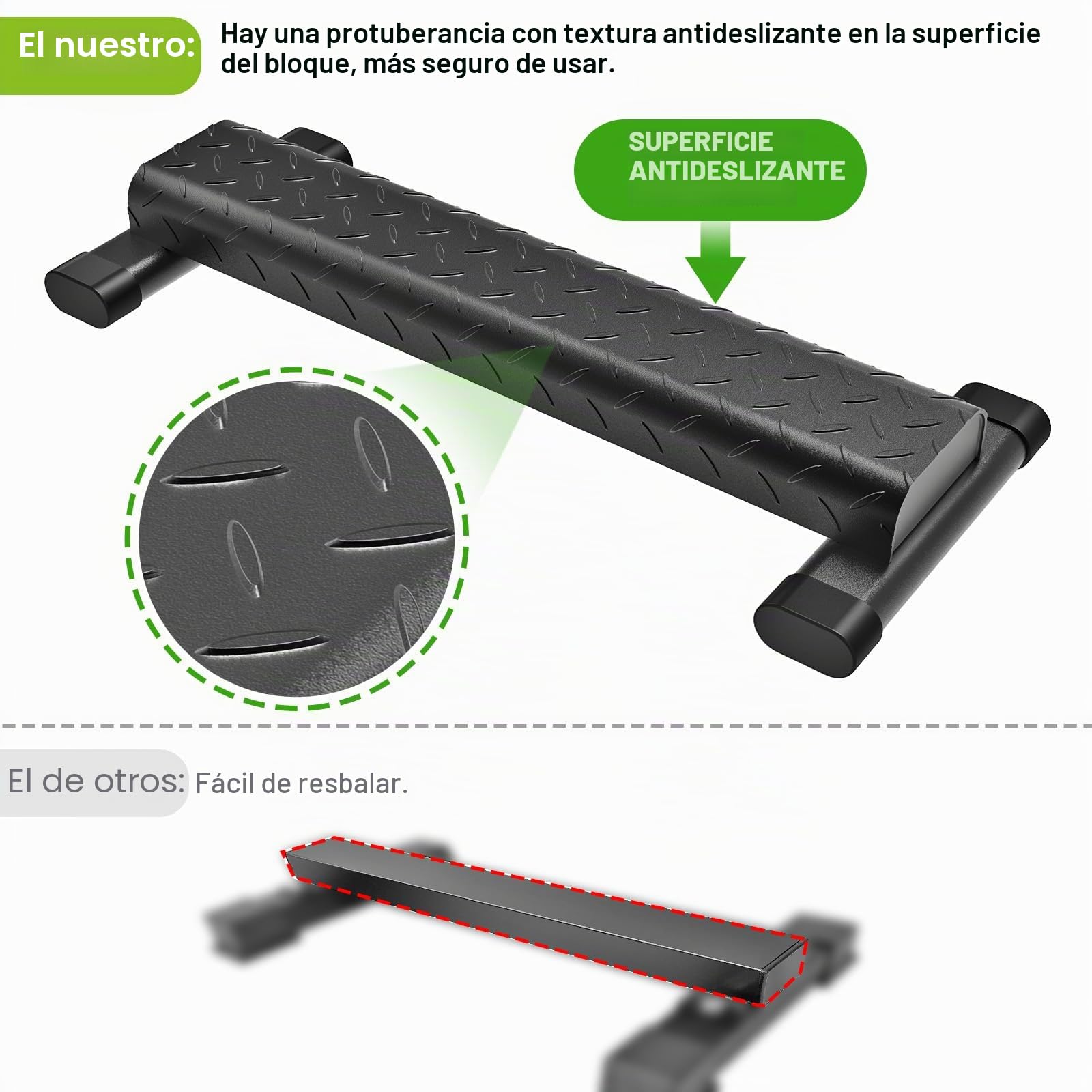 Kipika Barra versátil de elevación de pantorrillas - Máquina de elevación de pantorrillas de acero resistente para gimnasio en casa, diseño antideslizante - Perfecta para elevaciones de pantorrillas