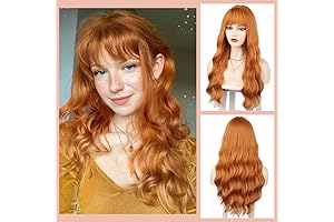 Ginger Wig with Bangs: Elevate Your Style with Fiery Orange Glamour