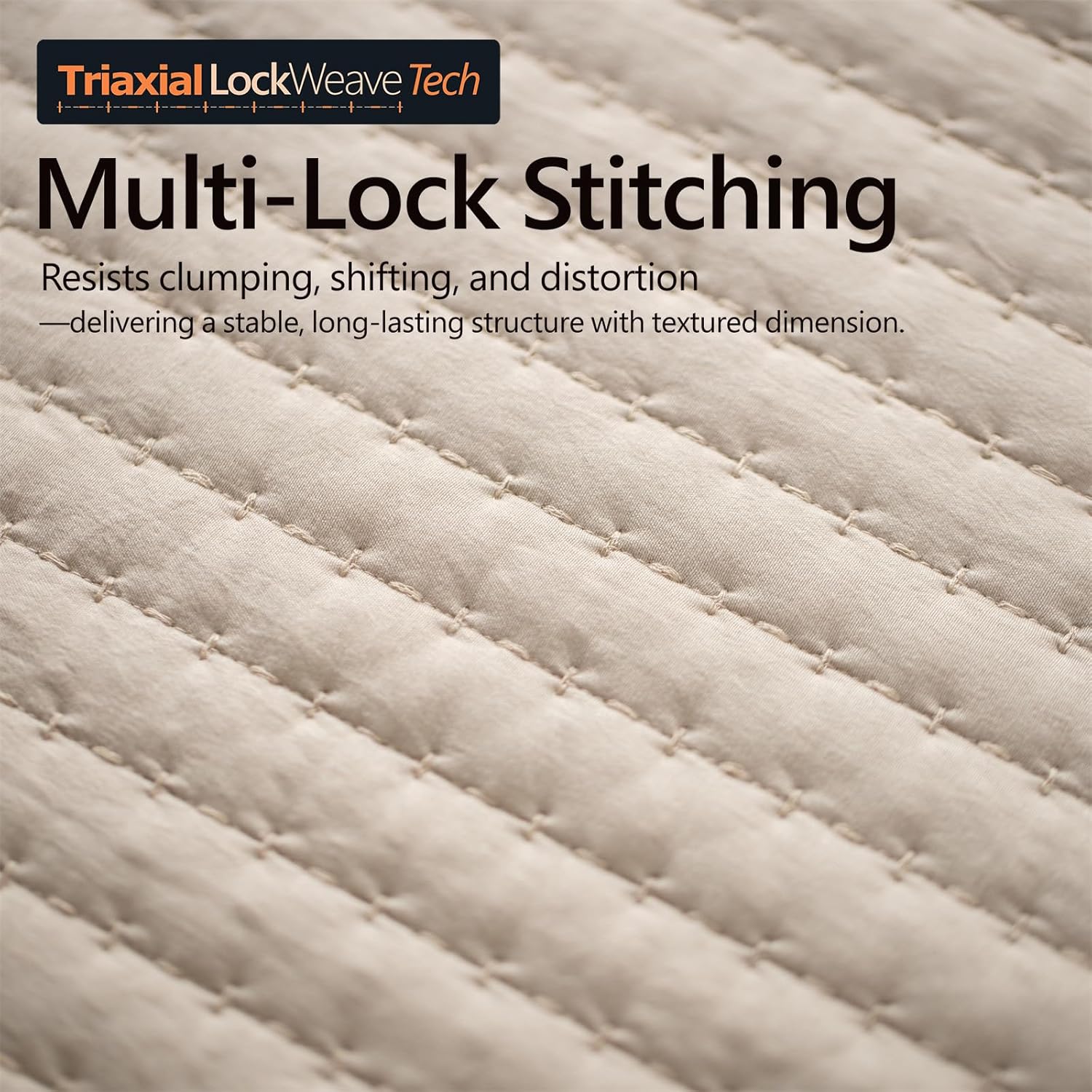 Oversized Queen Quilt Set – 102"x106" Soft Washed 3-Layer Lightweight Bedspread with Multi-Lock Quilting, Minimalist Nordic Bedding, All-Season Quilt Set for Spring & Summer, (1 Quilt + 2 Shams)Camel