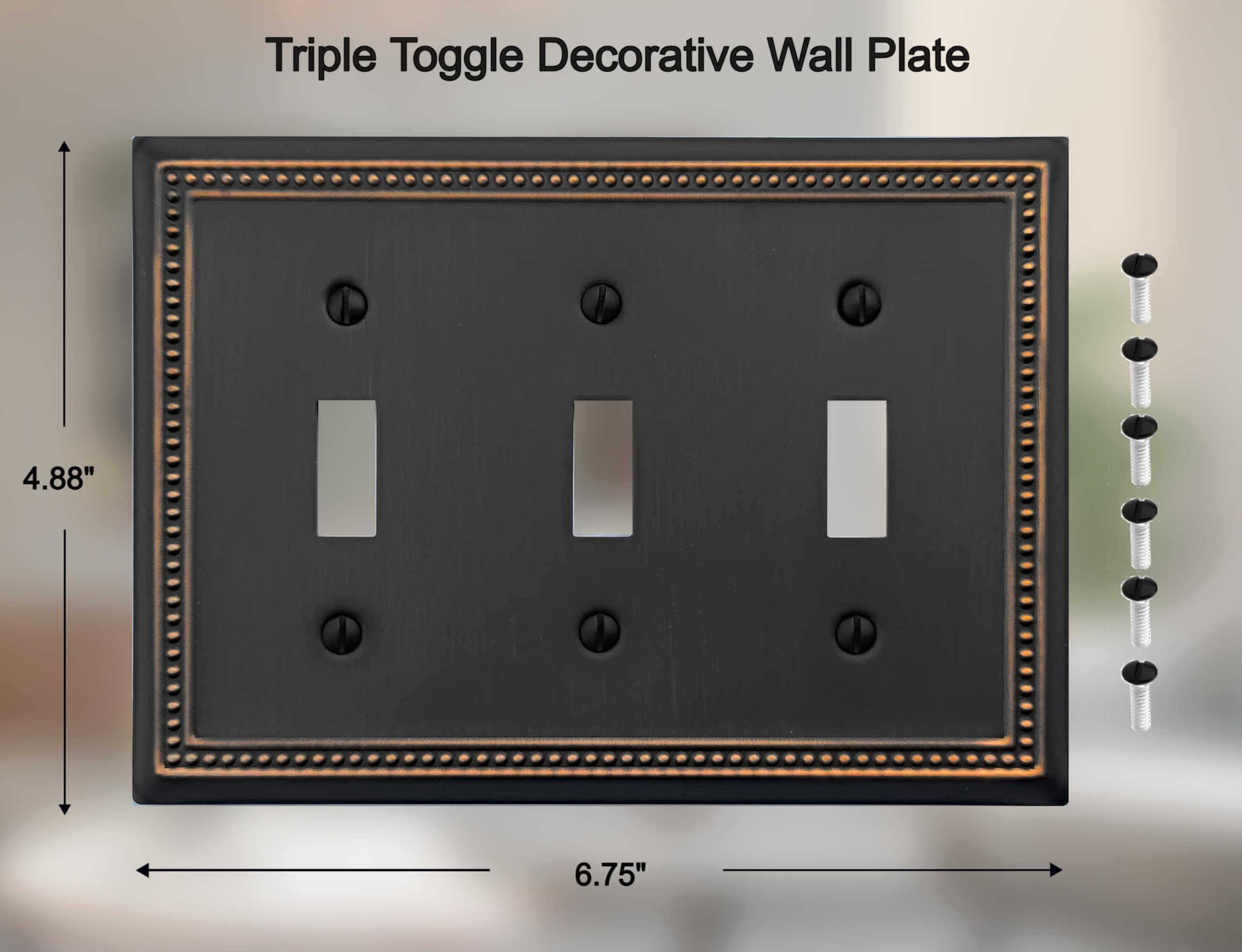 Brass Light Switch Cover OKAWYC Decorative Switch Plate Cover - Aged ...