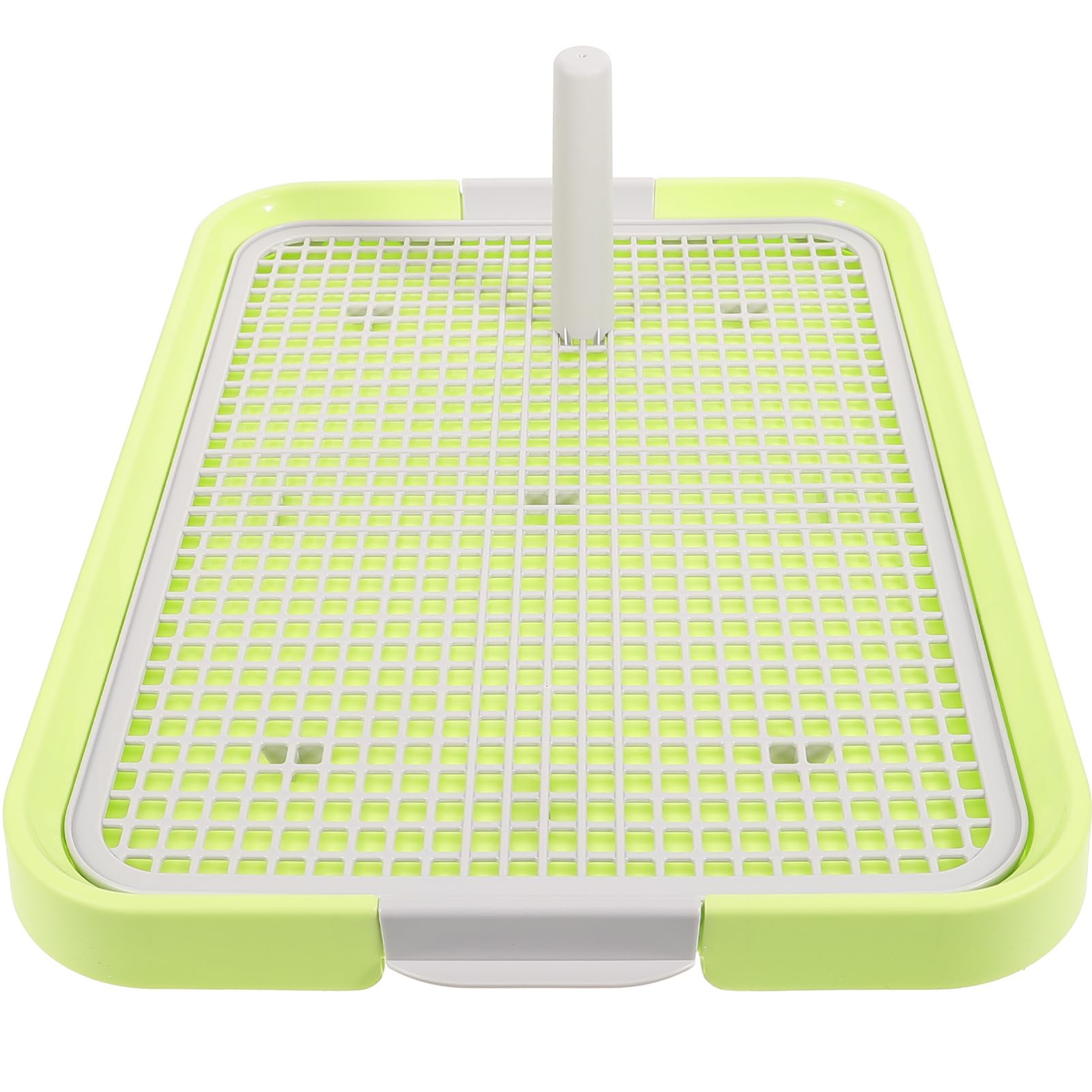 Toilette pour Chien Intérieur Antidérapante, Grille Détachable, Plastique