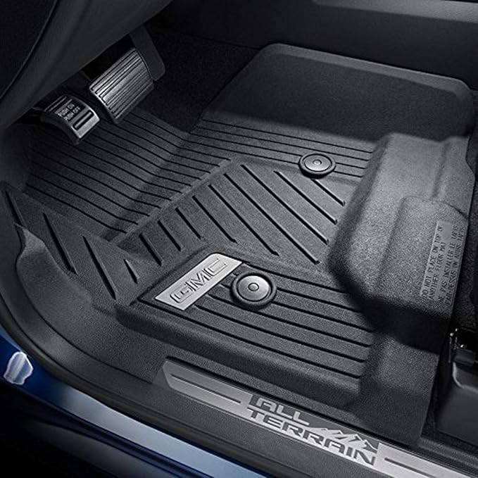 Interior 2019 2020 GMC Sierra Front All Weather Floor Liners Mats