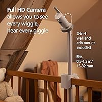 Vista 10 de Philips Avent Monitor de bebé conectado de alta calidad, monitor inteligente para bebés con aplicación, cámara de 1080p, seguimiento de movimiento