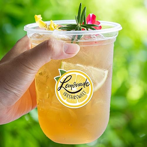 Miniatura 3 de Lindas calcomanías de limón, calcomanías de limonada fresca y dulce para tazas, soporte de limonada imprescindible, calcomanía hecha a mano con