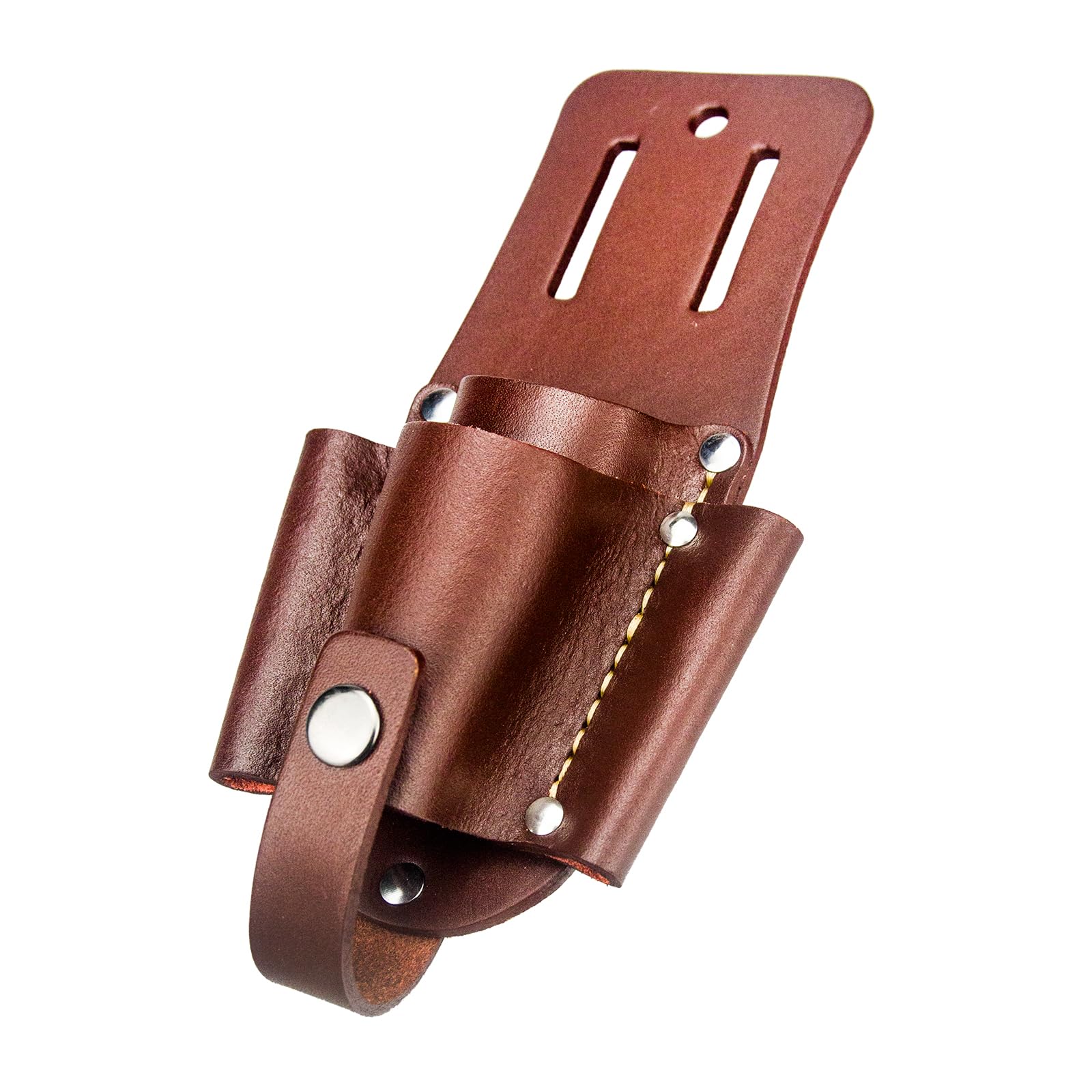 Leather Tool Pouch Multi Tool Holder with Pockets and Hooks