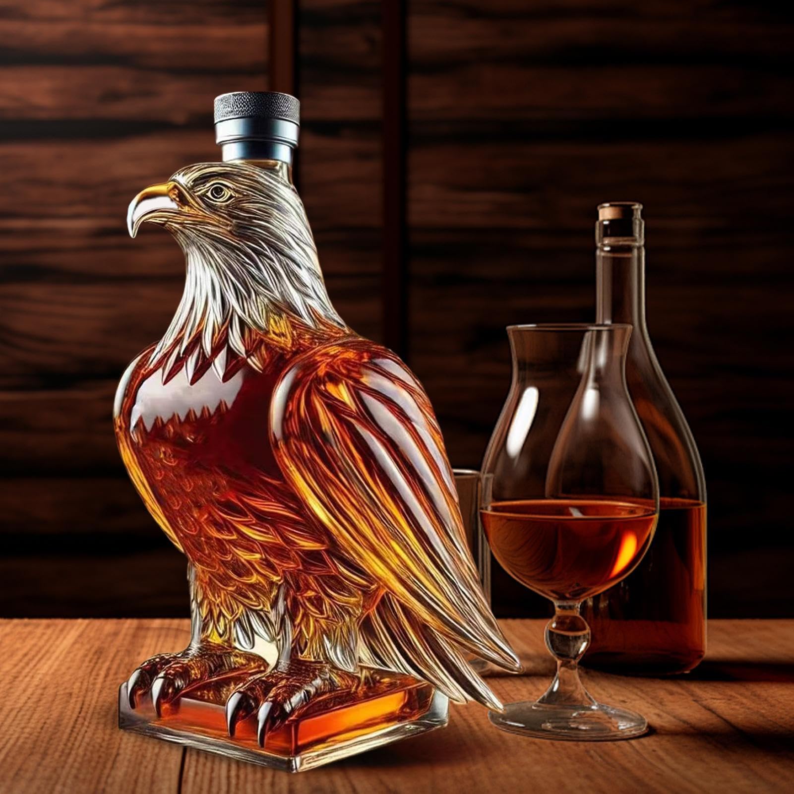 Decantador De Whisky, Botella En Forma De Águila, Contenedor De Licor Para Coleccionistas Hombres Degustación De Vino Tinto Cerveza Eventos Día Del Padre Apasionados
