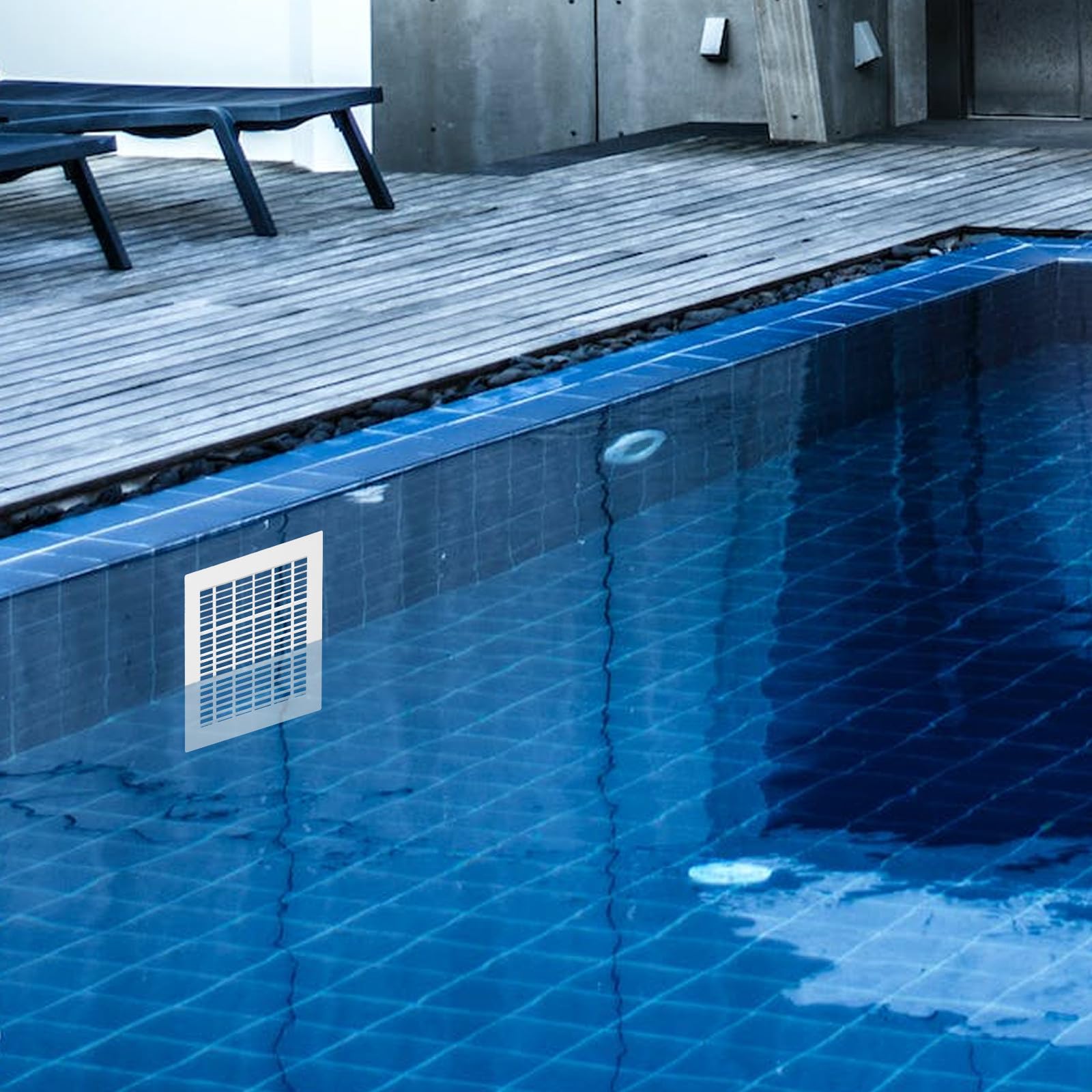 ABOOFAN Tapa de Drenaje Cuadrada para Piscinas 25.2X25.2 CM Plástico Repuesto para Drenaje Principal y Circulación de Agua en Piscinas Desmontables