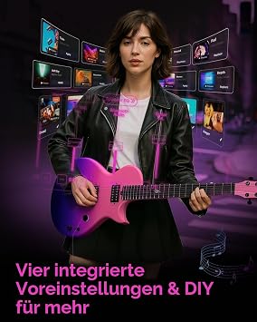 Enya Nova Go Sonic Smart Electric Guitar Carbon Fibre Purple