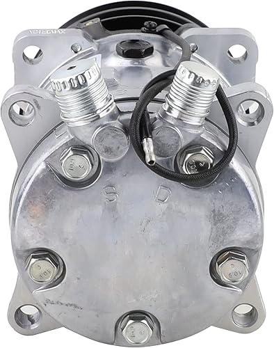 Miniatura 4 de Compresor universal del A/C con 2PK embrague SD 507 estilo 5H11 R134a V correa 12V