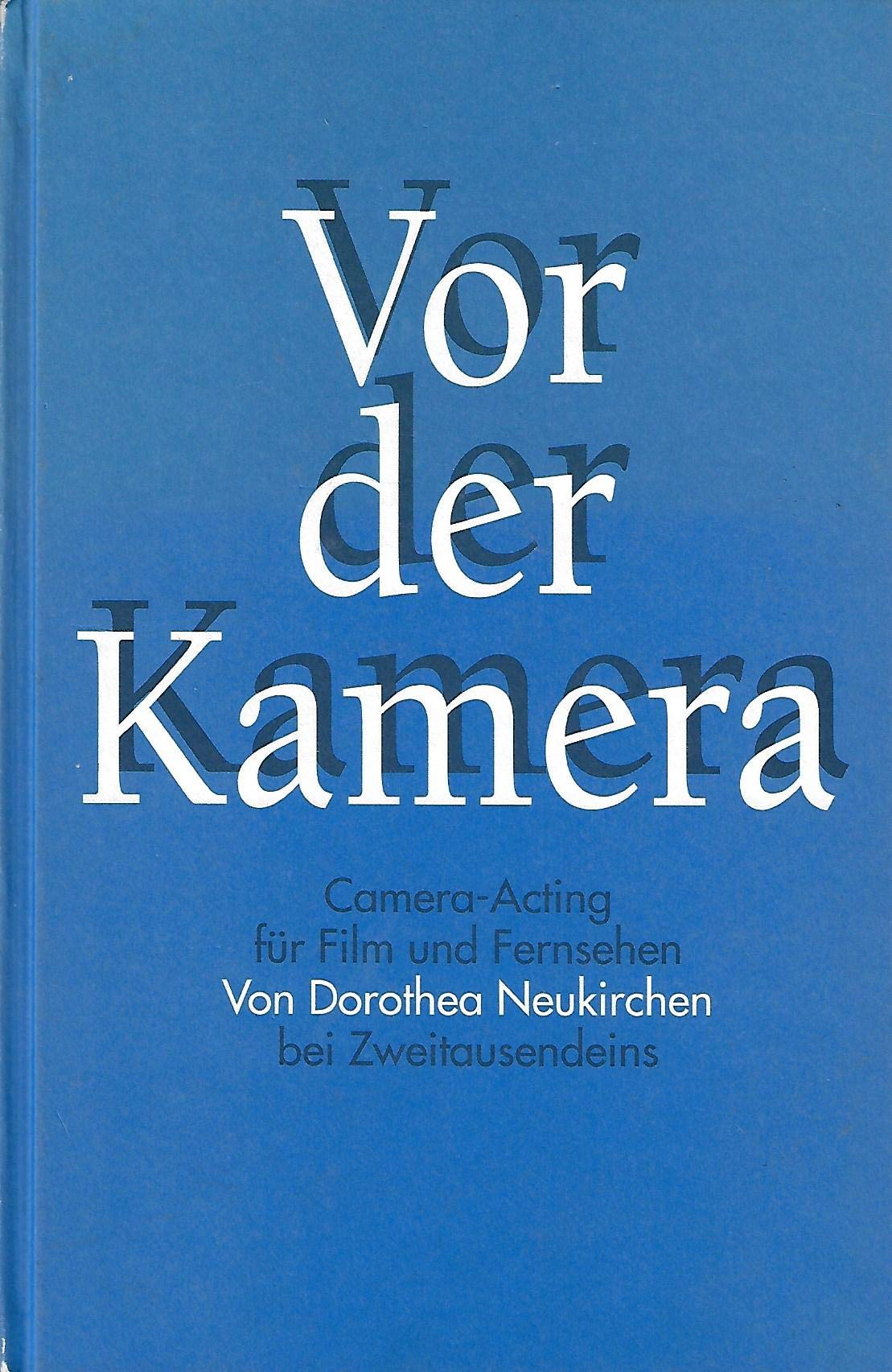 Camera-Acting livre en allemand Vor der Kamera pour cinéma