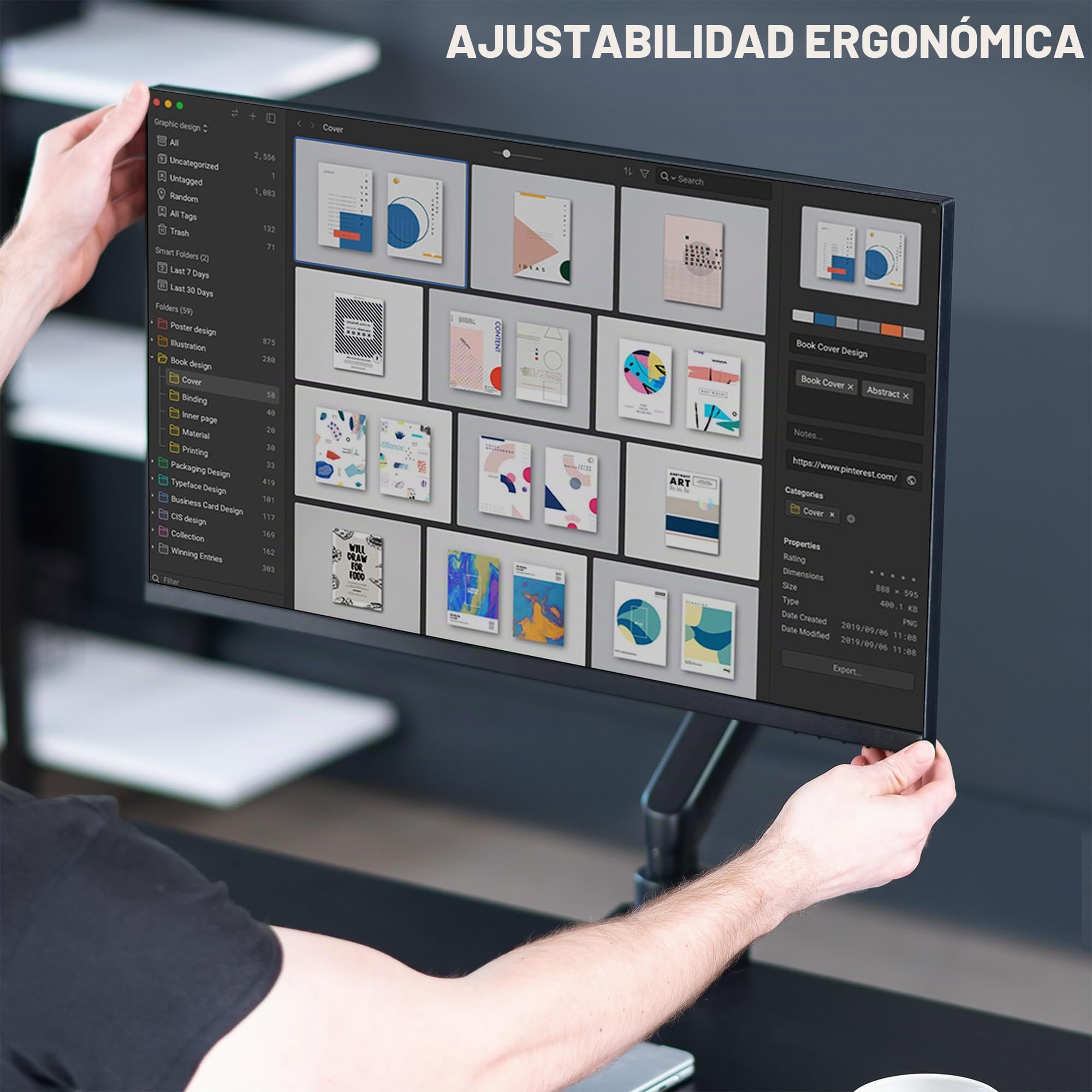 VIVO Soporte de Escritorio de Aluminio Monitor único con Brazo de Motor de elevación, se Adapta a Pantallas de hasta 32 Pulgadas, STAND-V101BB