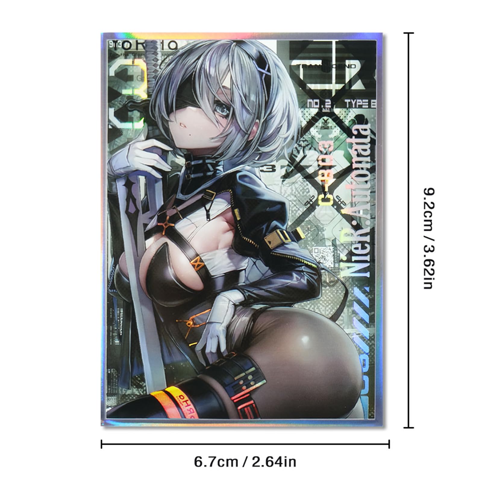 60 PCS HD Anime Card Sleeves, Board Game Cartoon Trading Card Sleeve for MTG Top Load Printed Card Protector 67 x 92mm - Image 2