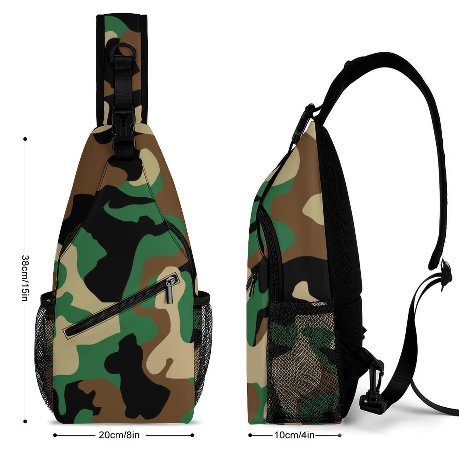 Amazon.co.jp: ボディバッグ 迷彩柄 軍緑色 カモフラージュ ワン