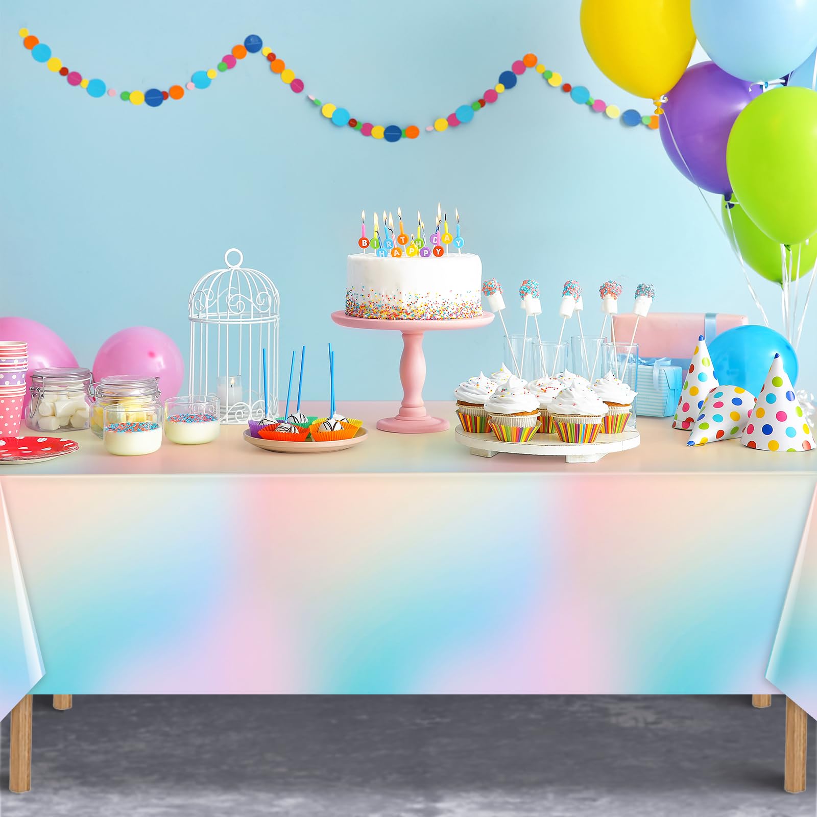 Prinzessinnen-Tischdecke Einweg – 3 Stück, 137 X 274 Cm, Für Geburtstag Oder Babyparty