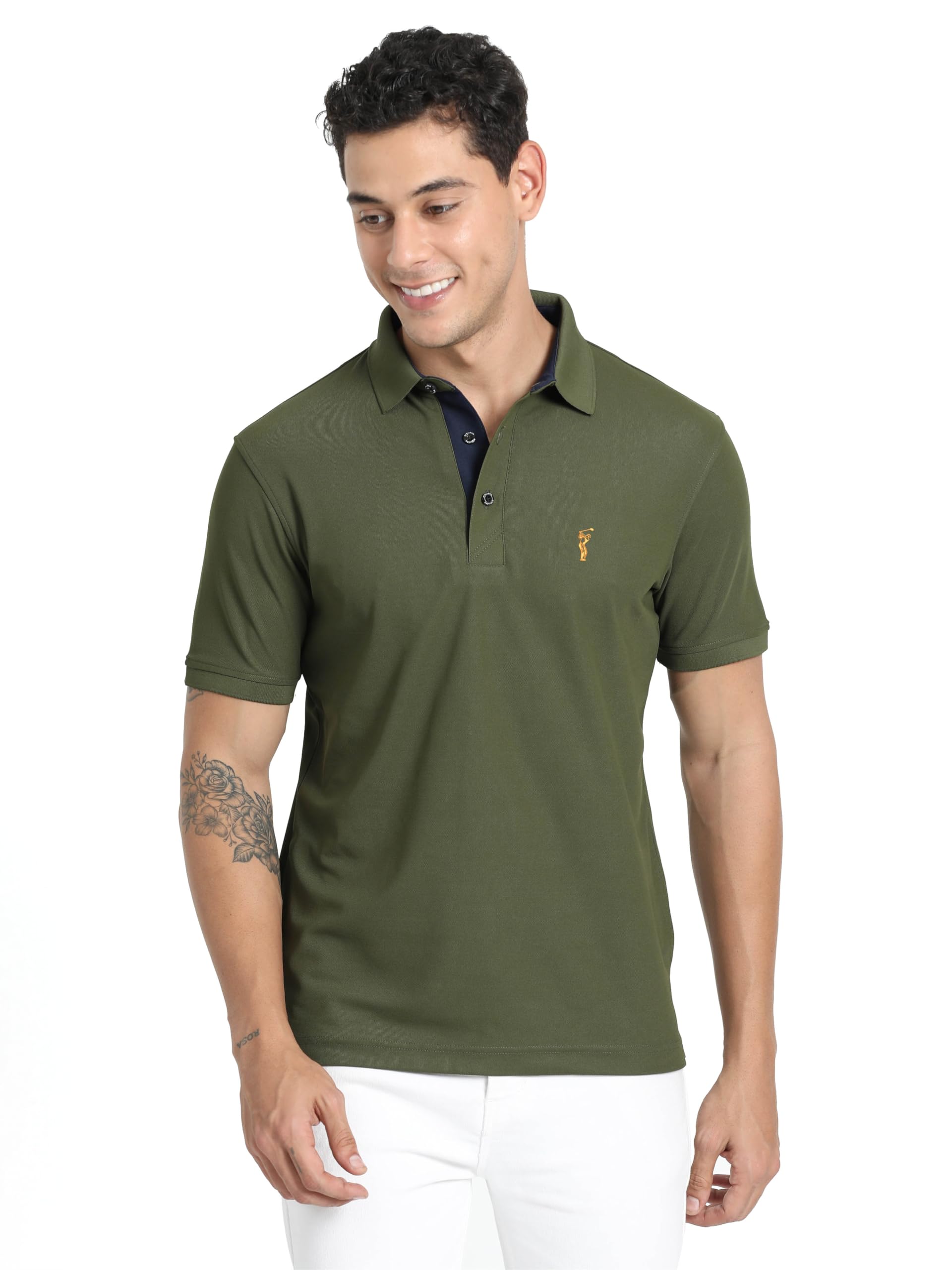 Men's Premium Regular Fit Polo T-Shirt's |Feather Touch Feel | Odour Resistant| Anti-Static| Wrinkle Free | Quick Dry | Stretchable | Lightweight | Sweat-Proof