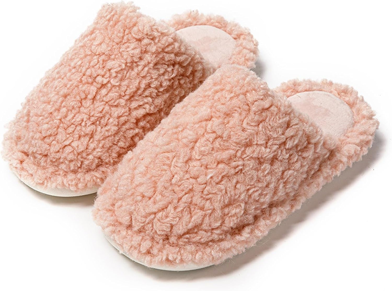 Women’s Fuzzy Slipper Memory Foam Slippers for Women Cozy Non-Slip Machine Washable House Shoes Lightweight Slip-On