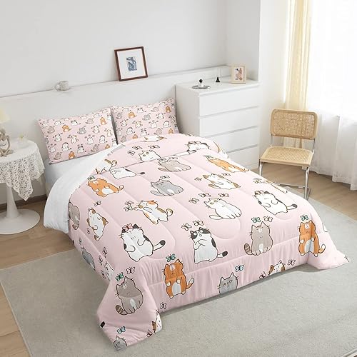 Miniatura 10 de Erosebridal Lindo juego de ropa de cama de hipopótamo tamaño matrimonial, juego de edredón de hipopótamo de dibujos animados para niños y niñas,