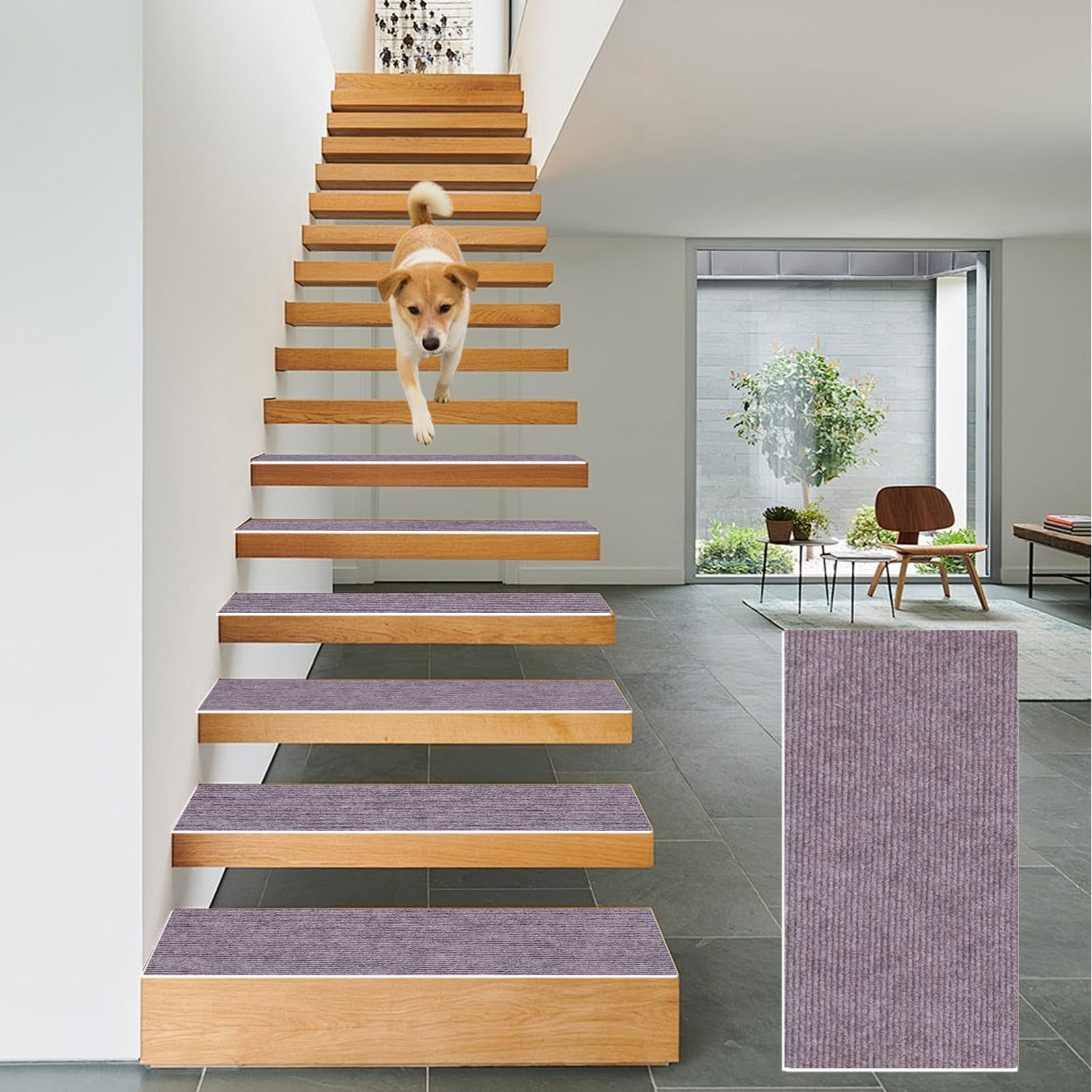 Alfombrillas para escaleras de alta comodidad: diseño acolchado y autoadhesivo de primera