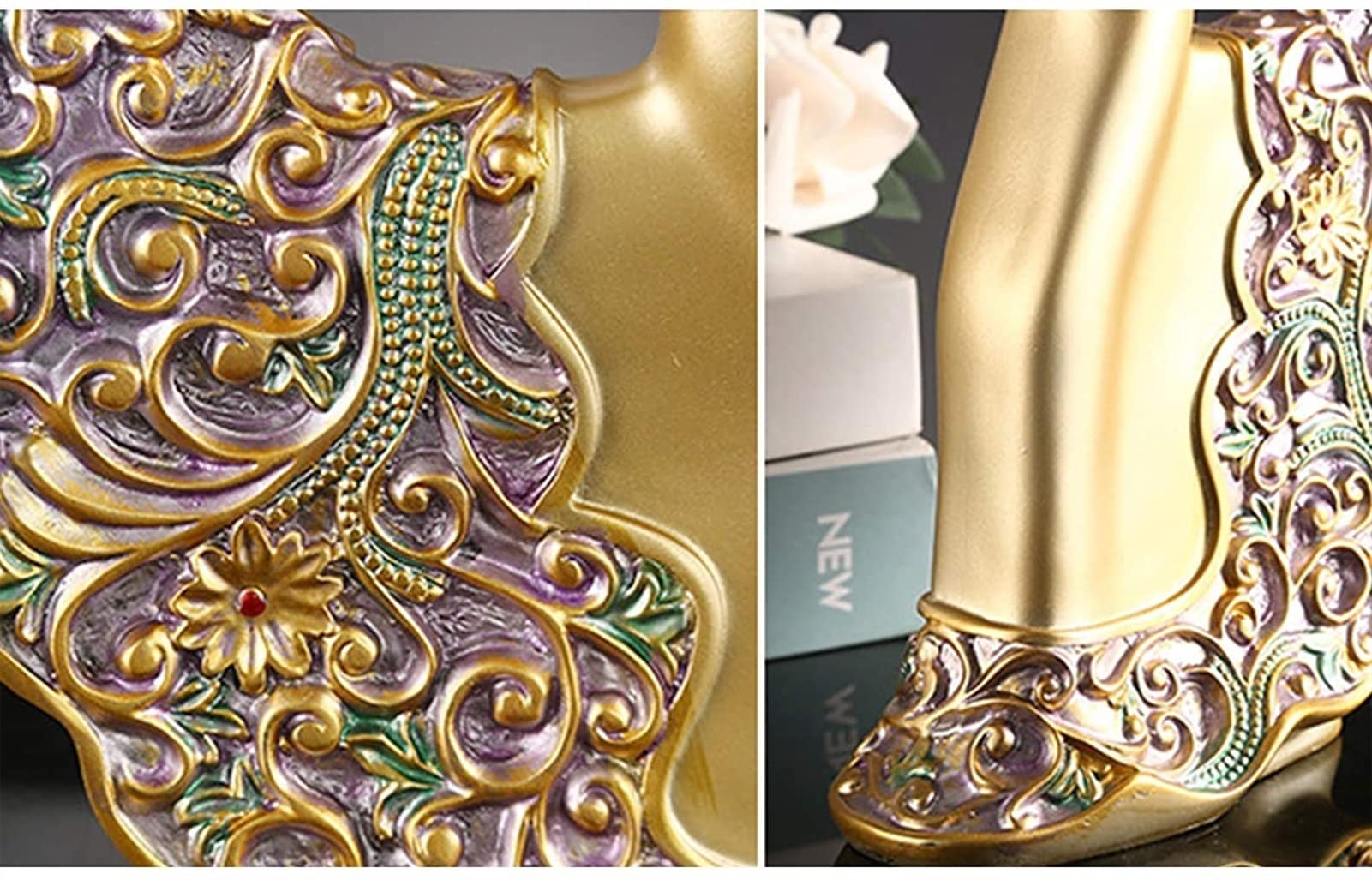 FXJ figurka bogactwa / Feng Shui dekoracyjne posągi do dekoracji baletnicy figurki dziewczyny, tańcząca dziewczyna rzeźby dekoracyjne ozdoby do salonu/sypialni/szafki na wino/biurko/szafki