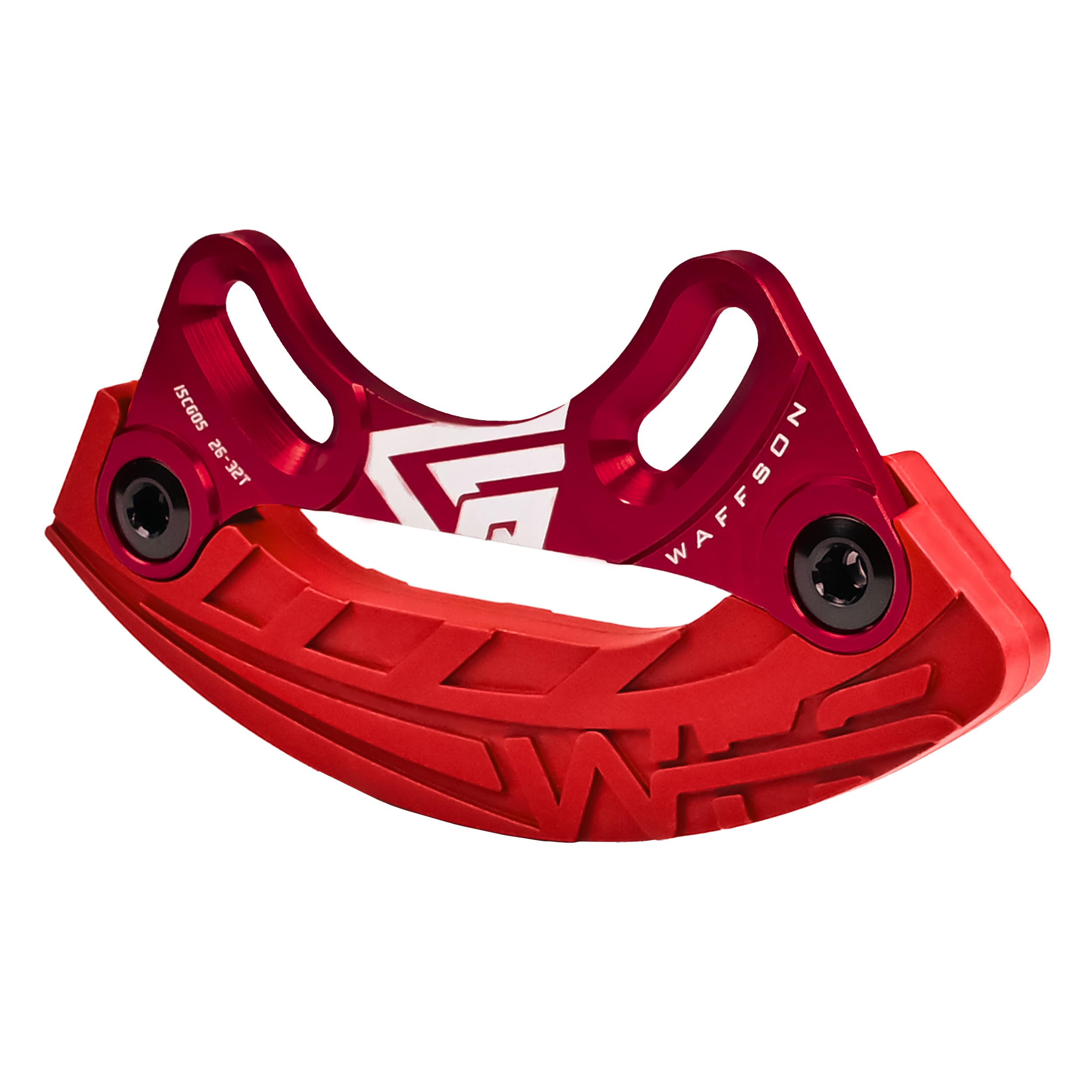 WFS ARMOR-B Bash Guard 26-32T, ISCG05 Mount, MTB Mountain Bike Chain Guard Chainring Protector, Red