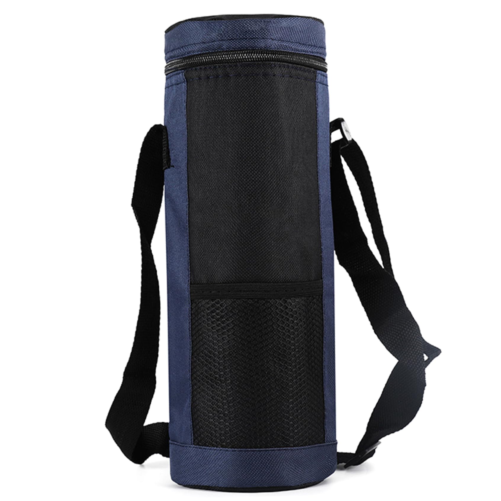 Jorzer Waterbottle Crossbody Bag 2L Waterproof Insulated Water Bottle Carrier with Strap Mesh Pocket & Inner Aluminum Film for Camping Outdoor Waterbottle Crossbody Bag Water Bottle Holder