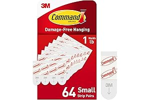 Small Round Command Strips for Damage-Free Hanging