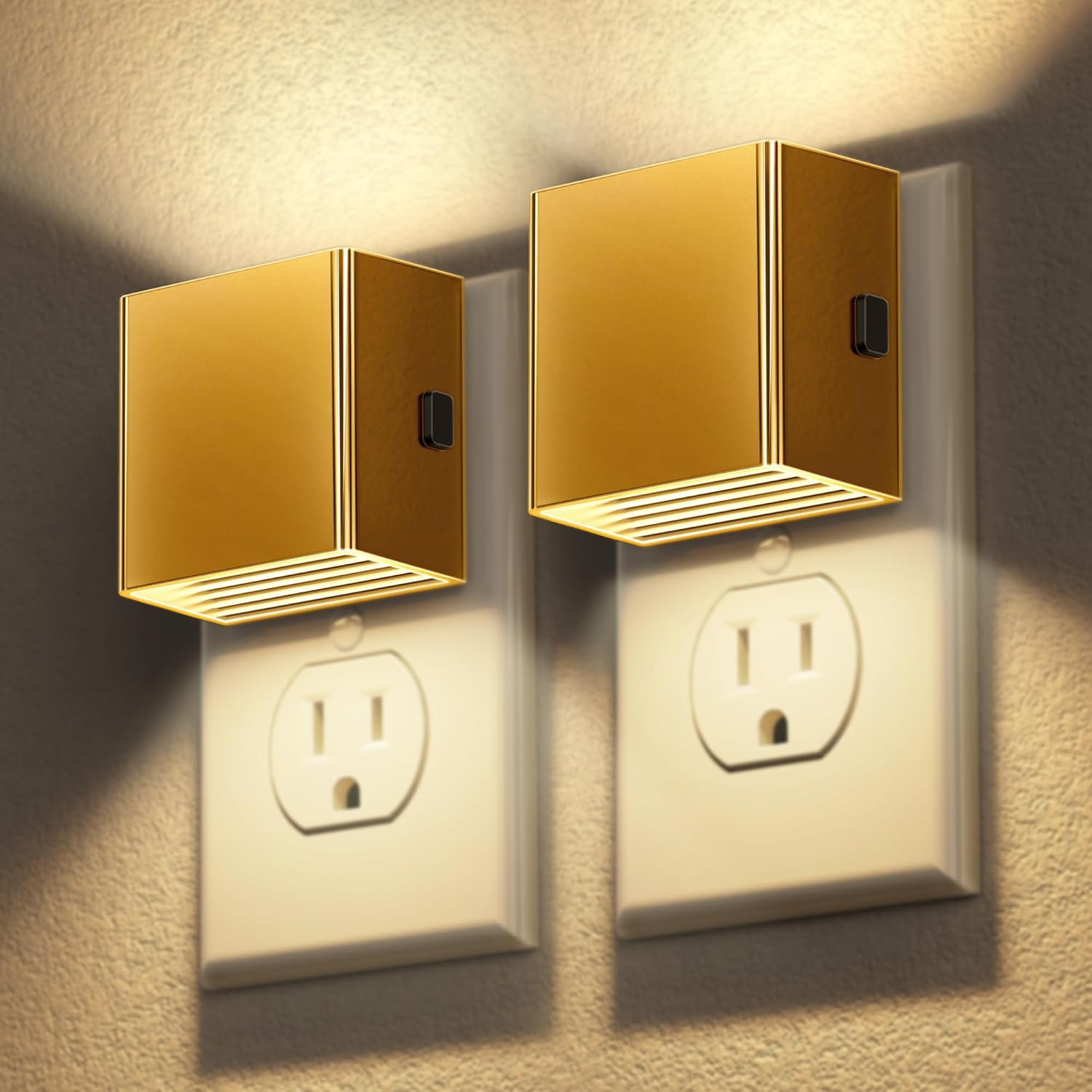 DORESshop LED Night Lights Plug into Wall [4 Pack], Plug in Nightlight, 3 Level Brightness Adjustable Night Light, Dusk to Dawn Sensor, Nightlights for Adults, Bedroom, Bathroom, Hallway, 3001K