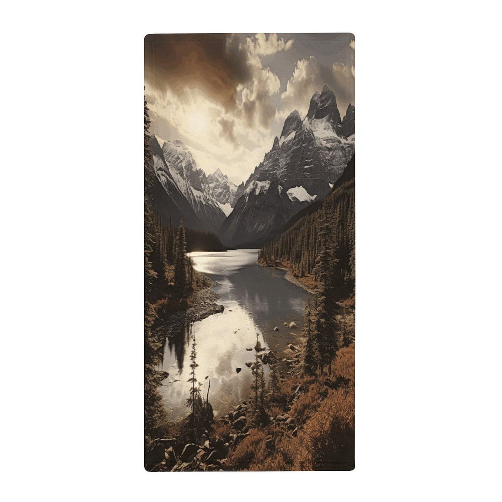 FekiLoot Landscape Bath Towel Super Soft Highly Absorbent Bath Towel Fashion Quick Drying Bathroom Towel Soft Large Fingertip Towels for Bathroom Gym Travel Camp Pool