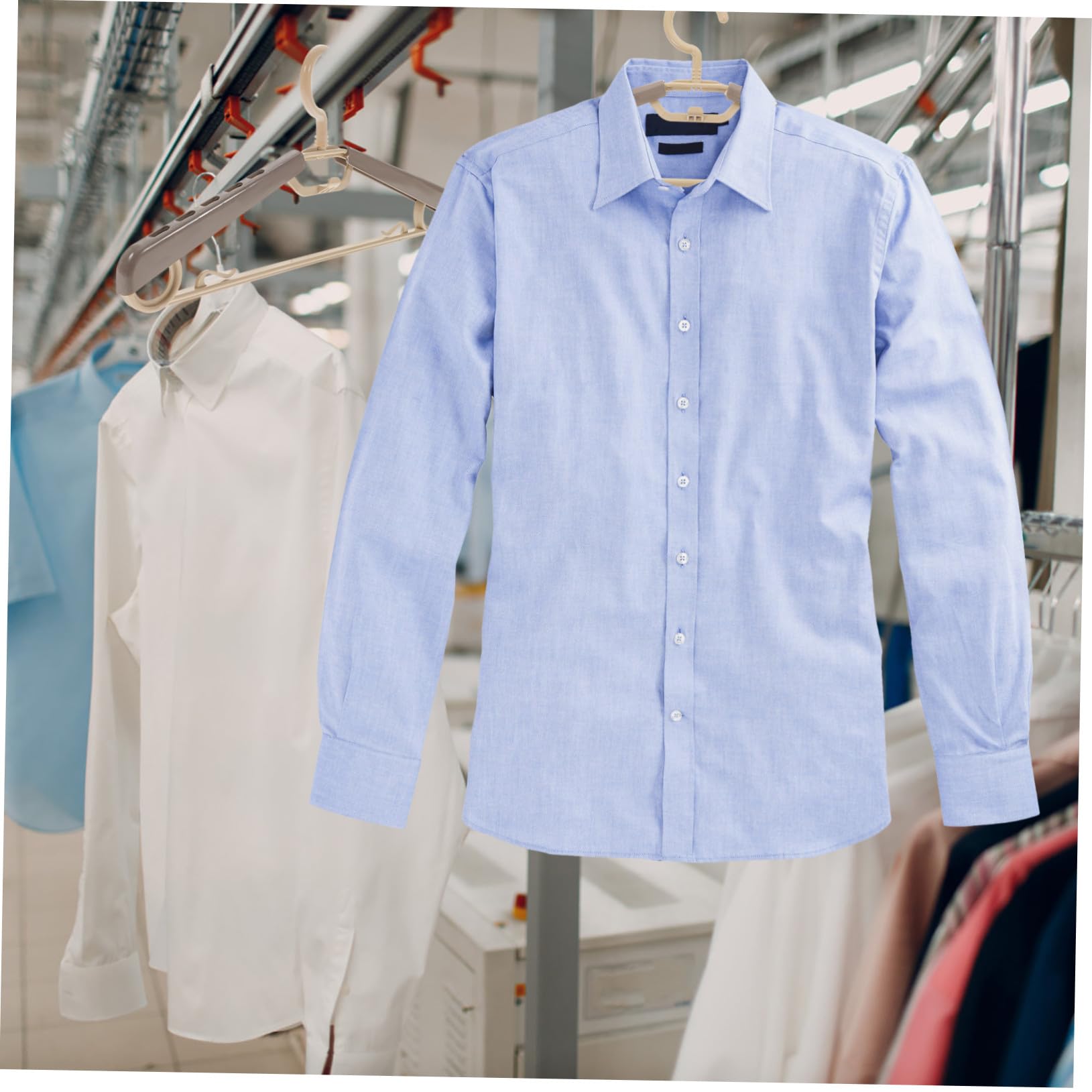Hohopeti 10pezzi Grucce in Plastica Extra Larghe e Resistenti Per Cappotti Pantaloni e Vestiti Design Ergonomico e Regolabile Per Uso Prolungato e Duraturo