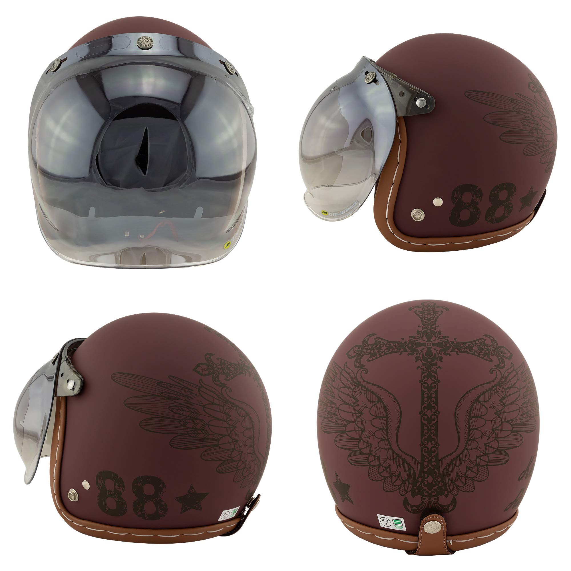 Amazon | NEO VINTAGE AMERICAN VINTAGE ジェットヘルメット SG規格品+